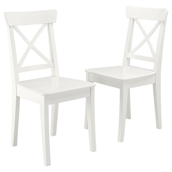Стул, белый IKEA INGOLF ИНГОЛЬФLF ИНГОЛЬФ 193.998.20 - фото 1