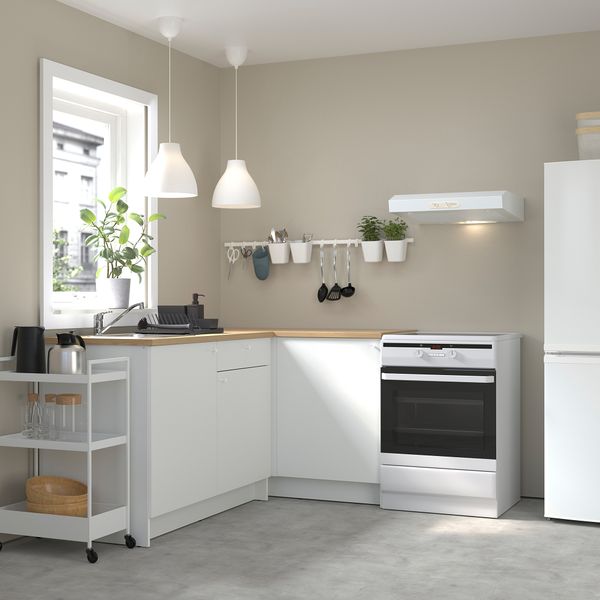 Угловая кухня, 183x122x91 см, белый IKEA KNOXHULT КНОКСХУЛЬТ 794.169.30 - фото 3
