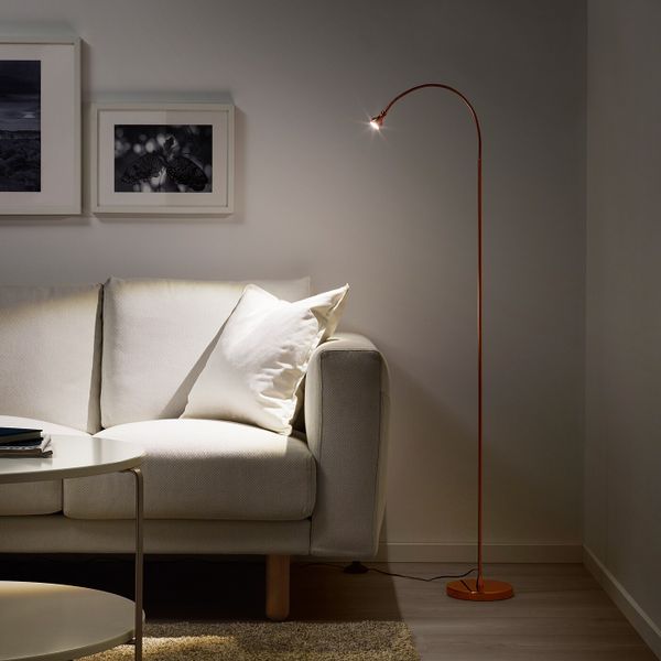 Светильник напольный, светодиодный, медный IKEA ЯНШО 903.735.14 - фото 2