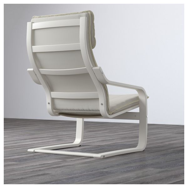 Кресло ПОЭНГ, белый, Ранста неокрашенный - фото 3