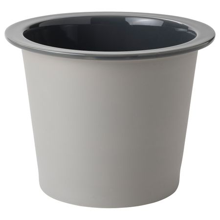 Кашпо, для дома, улицы синий/серый 24 см IKEA FNITTRIG ФНИТТРИГ 204.795.14