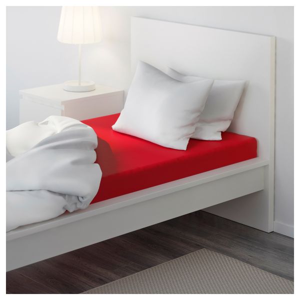 Простыня натяжная ДВАЛА, красный - фото 3