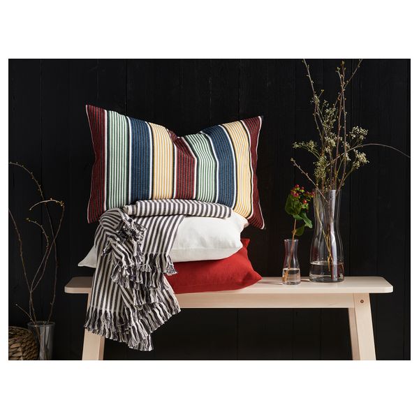 Чехол на подушку КУДДВИВА, разноцветный (40x65 см) - схема-чертеж с размерами