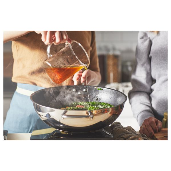 Вок-сковорода, 32 см, нержавеющая сталь, антипригарное покрытие IKEA IKEA 365 + HJÄLTE ИКЕА 365 + ЙЭЛТЕ 004.842.67 - фото 15