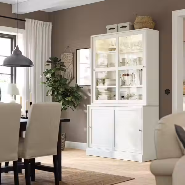 HAVSTA Комбинация с раздвижными дверьми - белый 121x47x212 см - фото 2