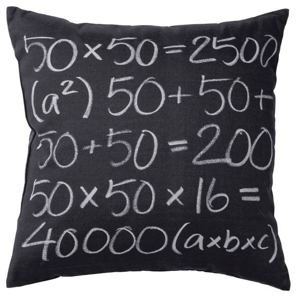 Подушка ФЮВВЛА, темно-серый (50x50 см) - фото 1