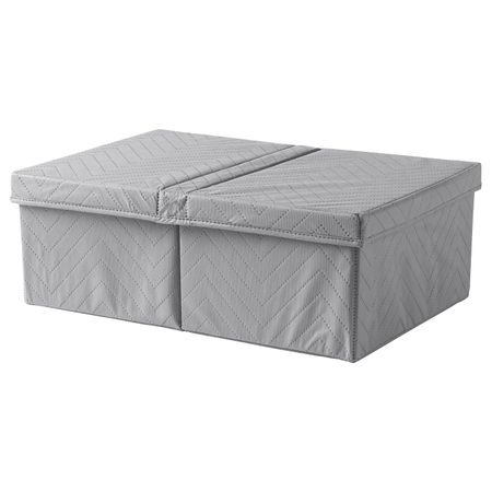 Коробка для одежды с крышкой 51x34x18 см IKEA FULLSMOCKAD ФУЛЛСМОКАД 103.953.79