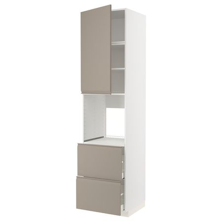 METOD / MAXIMERA Высокий шкаф д/духовки+дверь/2ящика