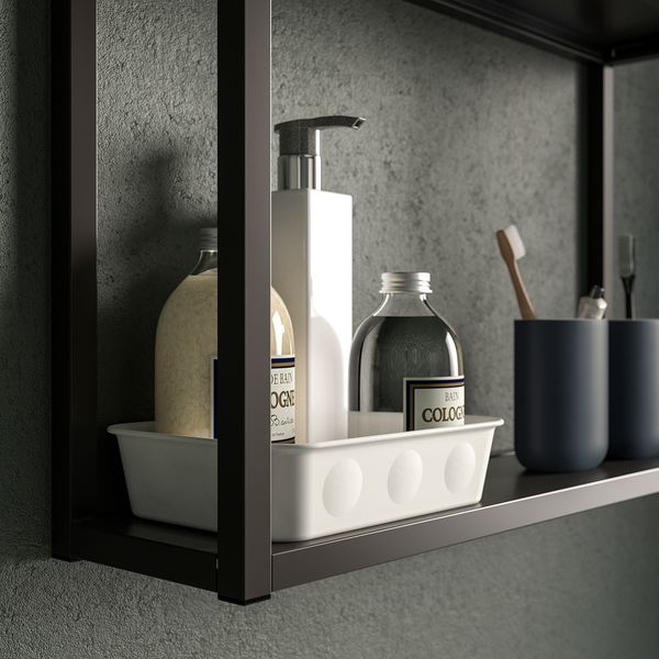 Органайзер, 15x20x5 см, пластик, белый IKEA NOJIG НОЙИГ 605.074.21 - фото 4