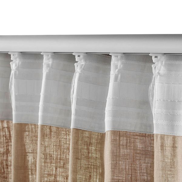 Гардины, 1 пара, бежевый 145x300 см IKEA АЙНА 903.705.77 - фото 4