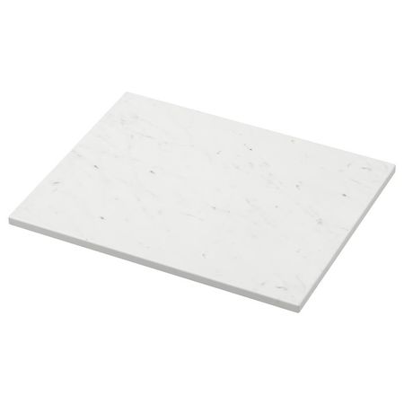 TOLKEN Столешница - белый под мрамор/листовая доска 62x49 см