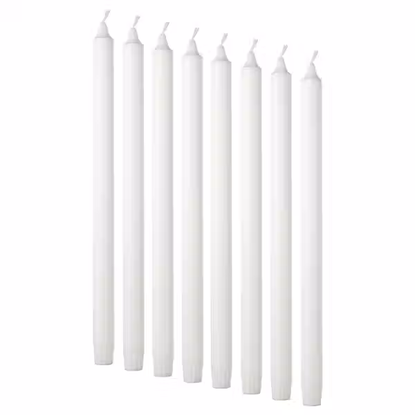 JUBLA Неароматическая свеча - белый 35 см - фото 1