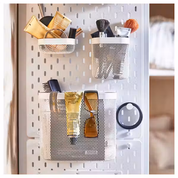 SKÅDIS Корзина для хранения, 3 шт. - белый - фото 7