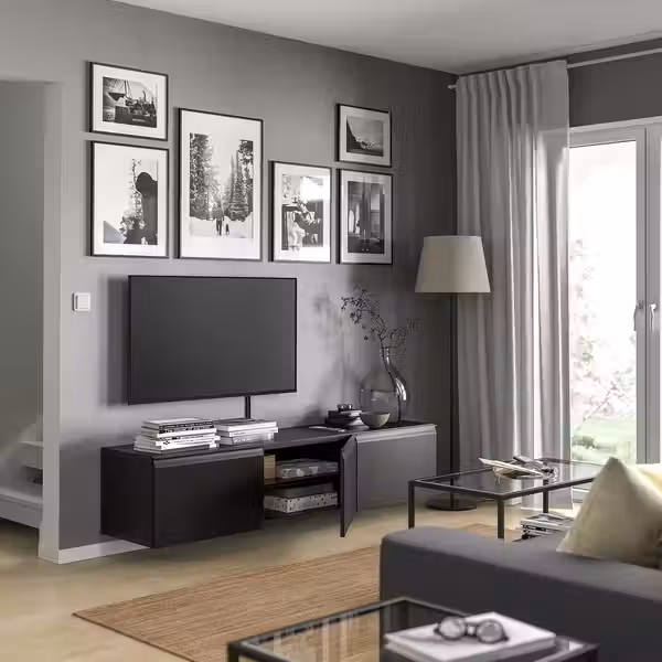 BESTÅ Тумба под ТВ, с дверцами - фото 3