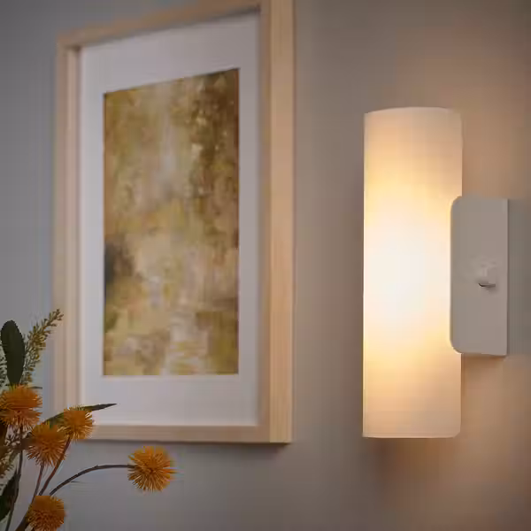 HAVSDUN ХАВСДУН Бра, светодиодный - регулируемая яркость белый/матовое стекло белый - фото 4