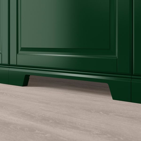 Декоративный цоколь с вырезом, темно-зеленый 66x8 см IKEA BODBYN БУДБИН 204.446.28 - фото 3