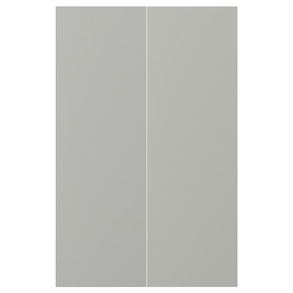 HAVSTORP Дверца д/напольн углового шк, 2шт - светло-серый 25x80 см - фото 1