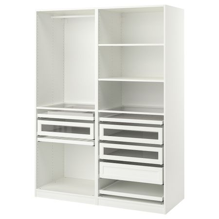 Гардероб, комбинация, белый 150x58x201 см IKEA PAX ПАКС 693.857.12