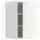 METOD Угловой навесной шкаф с полками - белый/Aspudden светло-серый 68x80 см