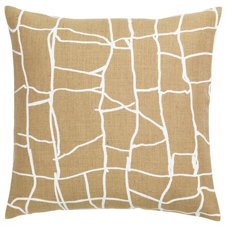 Чехол на подушку, джут белый, 50x50 см IKEA ВЭРМЕР 104.460.91
