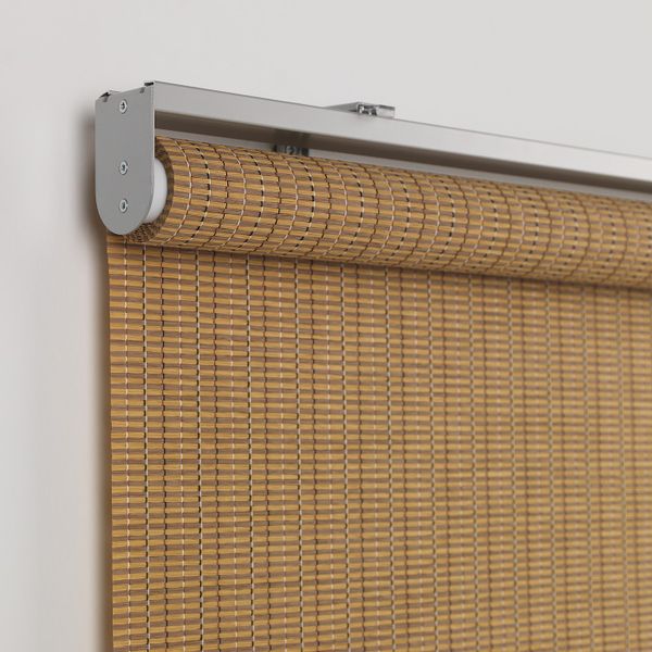 Рулонная штора, светло-коричневый 140x195 см IKEA BUSKTOFFEL БУСКТОФФЕЛЬ 904.025.97 - схема-чертеж с размерами