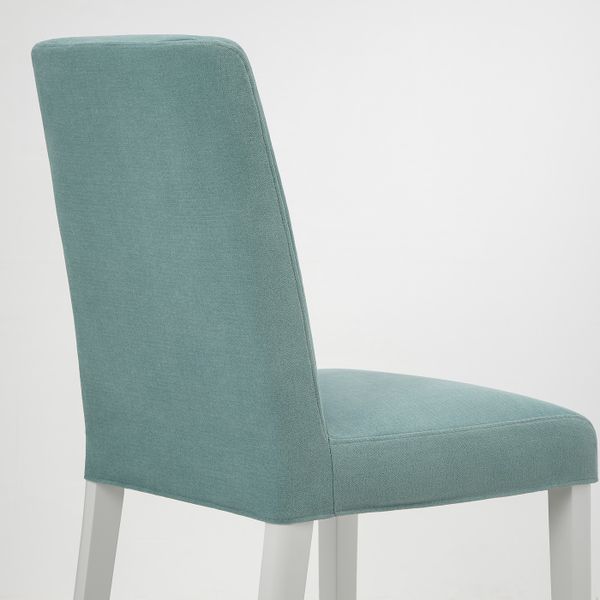 Стул, белый/Льюнген светло-зеленый IKEA BERGMUND БЕРГМУНД 593.900.02 - фото 4