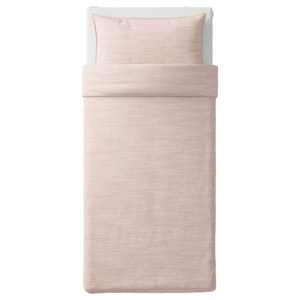Пододеяльник и 1 наволочка, розовый 150x200/50x70 см IKEA SKOGSALM СКОГСАЛЬМ 304.233.43 - схема-чертеж с размерами