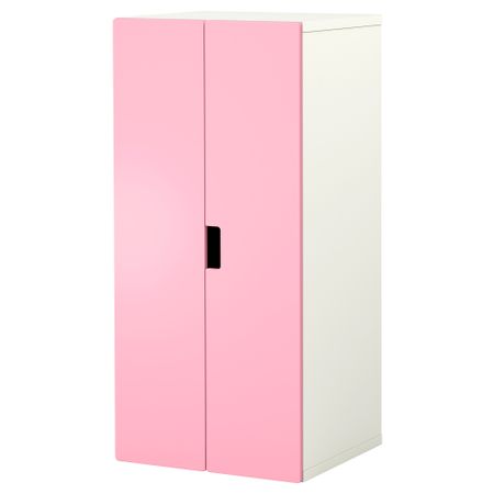 Комбинация для хранения с дверцами СТУВА, белый, розовый (60x50x128 см)