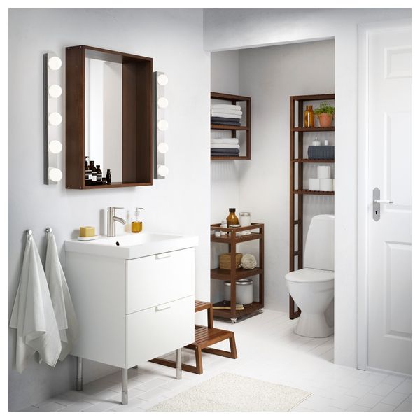 Шкаф для раковины с 2 ящиками, 63x49x64 см, белый IKEA GODMORGON ГОДМОРГОН 890.234.99 - фото 3