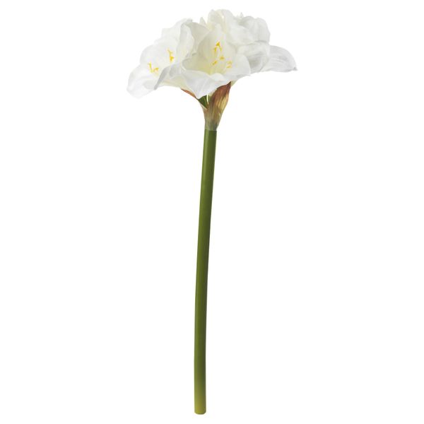 Цветок искусственный СМИККА, Амариллис белый (60 см) - фото 1