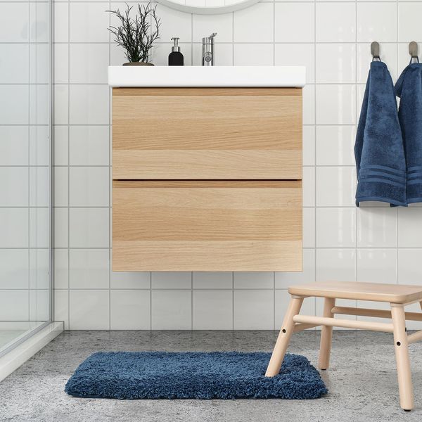 IKEA в интерьере ванной - схема-чертеж с размерами