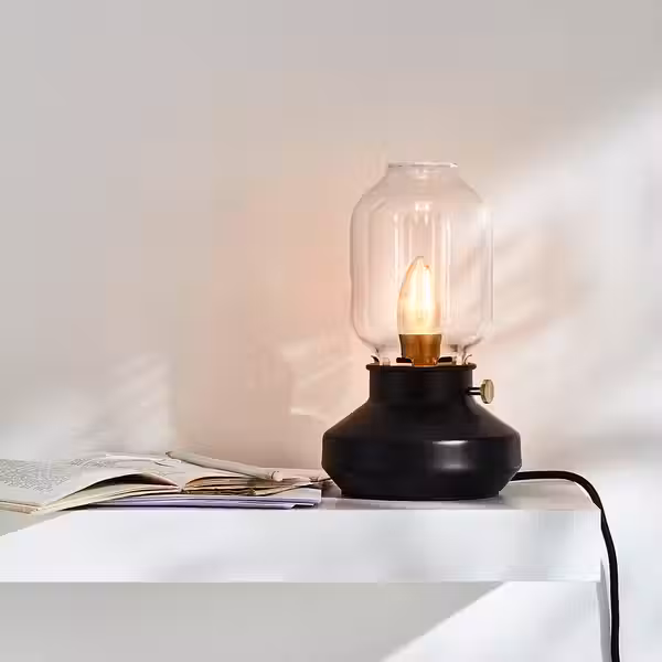 TÄRNABY Лампа настольная - регулируемая яркость антрацит 25 см - фото 4