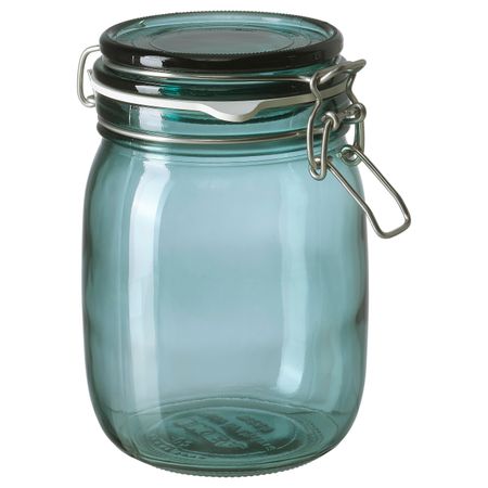 Банка с крышкой, зеленый 1 л IKEA КОРКЕН 704.618.56