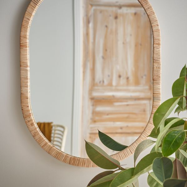 Зеркало, ротанг 54x77 см IKEA OPPHEM ОППХЕМ 304.542.97 - фото 2