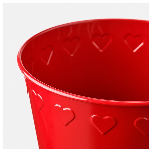 Кашпо ВИНТЕР 2018, красный (15 см) - схема-чертеж с размерами