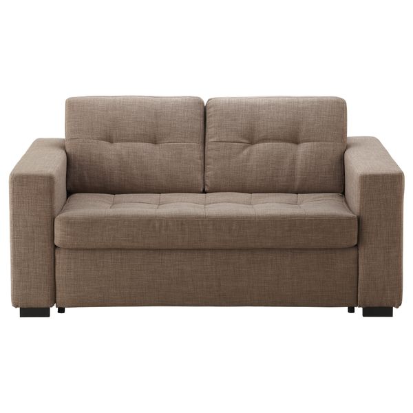 Диван-кровать 2-местная КЛАГСТОРП / ЛЭННЭС, Бальг светло-коричневый - фото 2