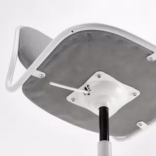 ÖRFJÄLL Рабочий стул - белый/Vissle светло-серый - схема-чертеж с размерами