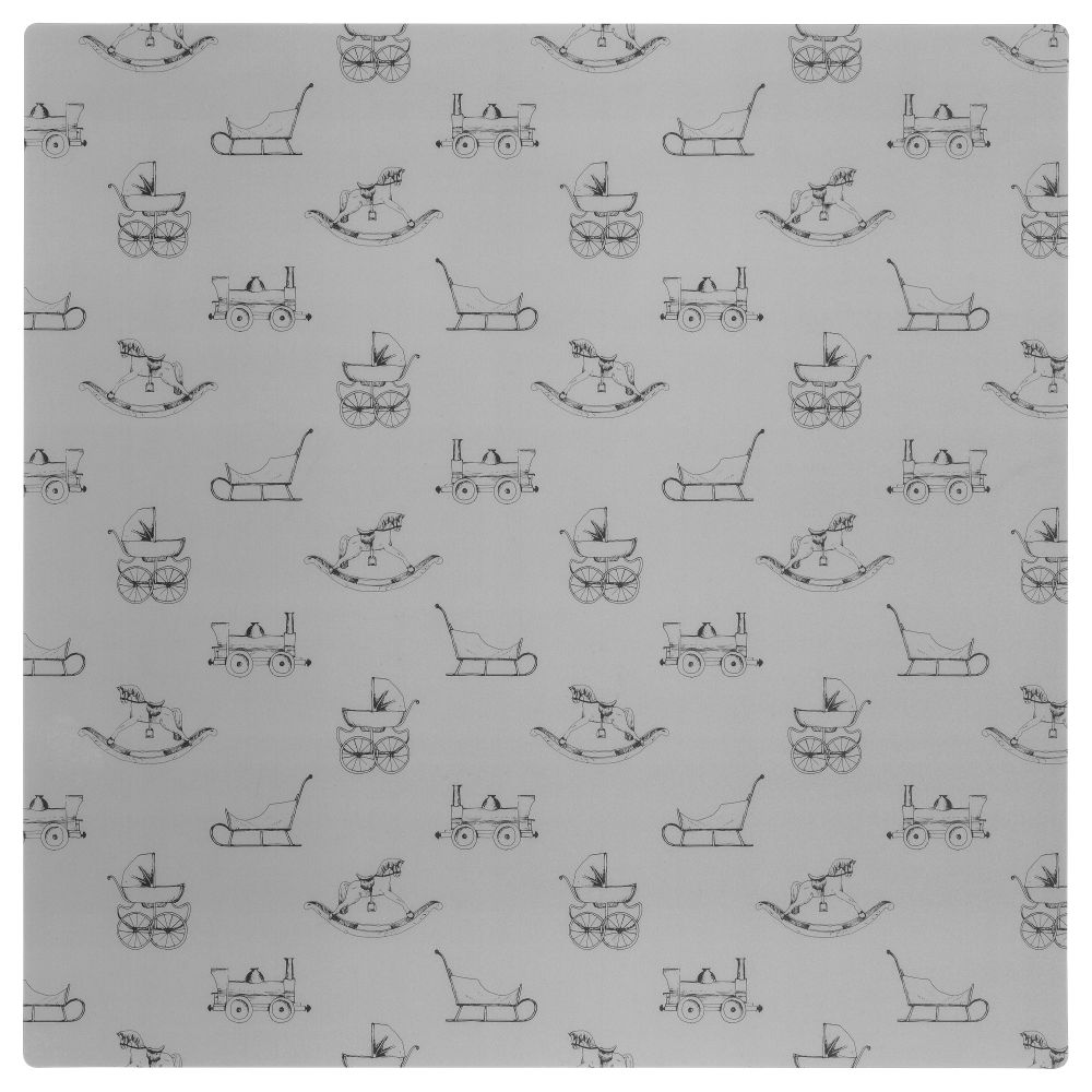 Салфетка под прибор ВИНТЕР 2015, серый, игрушки (37x37 см) - фото 1