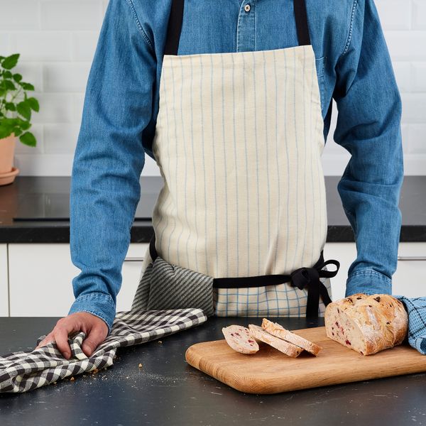 Полотенце кухонное, 45x60 см, с рисунком, светло-бежевый черный IKEA RÖDKNOT 305.648.37 - фото 3