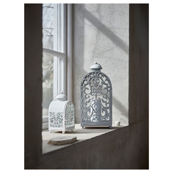 Фонарь для формовой свечи ГОТТГЁРА, д/дома/улицы серый (48 см) - схема-чертеж с размерами