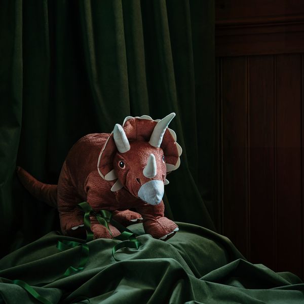 Мягкая игрушка, динозавр/Трицератопс 69 см IKEA JÄTTELIK ЙЭТТЕЛИК 504.711.87 - схема-чертеж с размерами