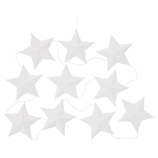 Гирлянда, 10 светодиодов СТРОЛА, звезда, белый - фото 1