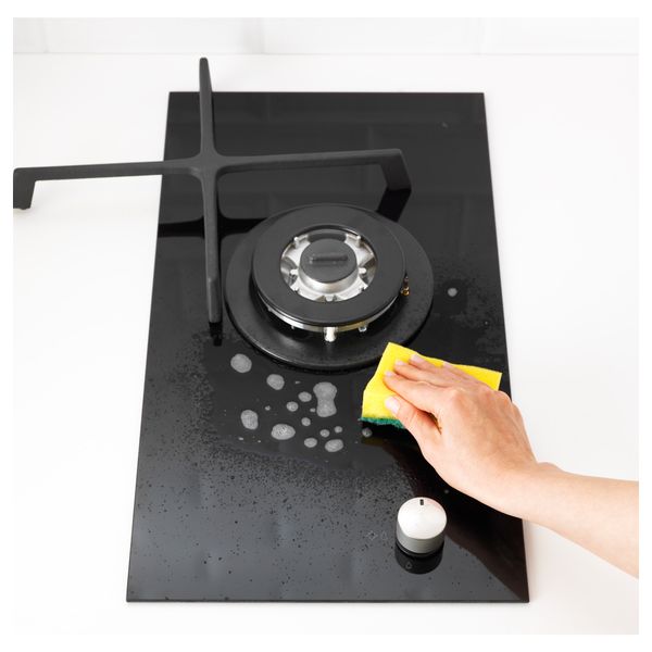 Газовая панель "домино", 1 конфорка МЁЙЛИГ, черный (29 см) - схема-чертеж с размерами