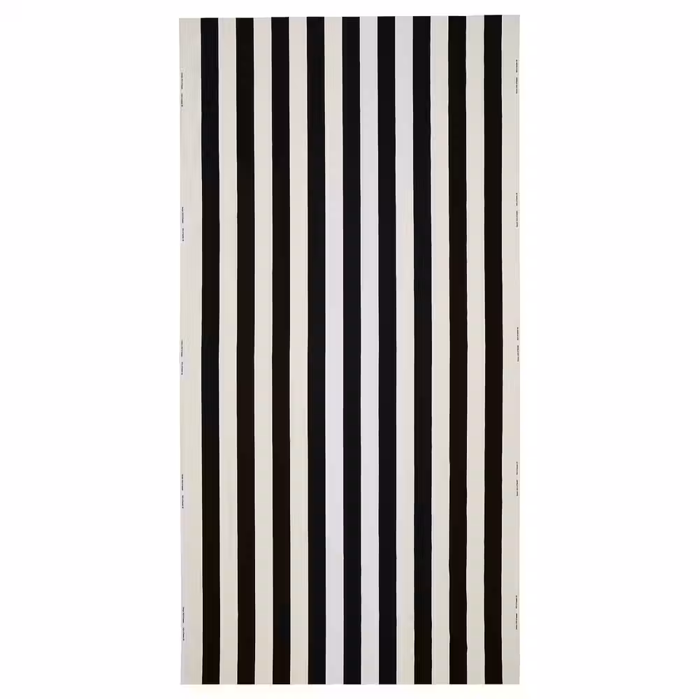 VARGTÖREL ВАРГТЁРЕЛ Отрез ткани - черный/белый 150x300 см - фото 1