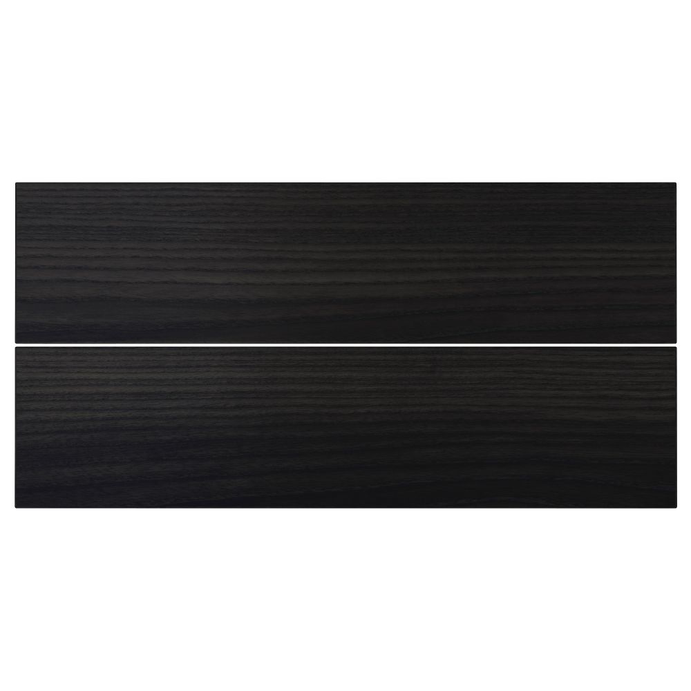 Фронтальная панель ящика ТИНГСРИД, под дерево черный - фото 1