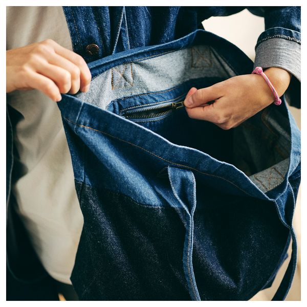 Сумка, 34x35 см, синий IKEA MÄVINN 405.520.37 - фото 5