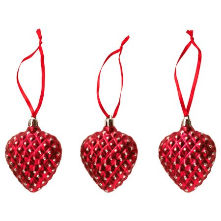 Украшение подвесное ВИНТЕР 2016, сердце красный