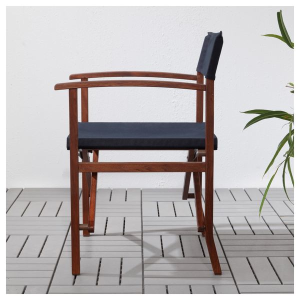 Садовый стул СИАРО, темно-серый, коричневая морилка - фото 2