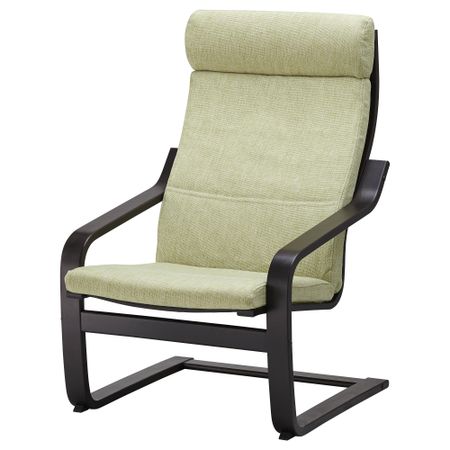 Подушка-сиденье на кресло ПОЭНГ, Семла зеленый