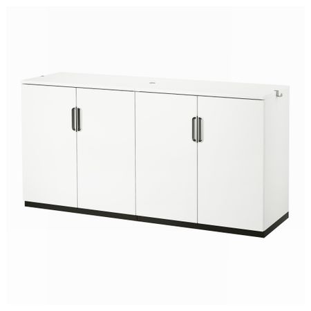 Комбинация для хранения с дверцами ГАЛАНТ, белый (160x80 см)